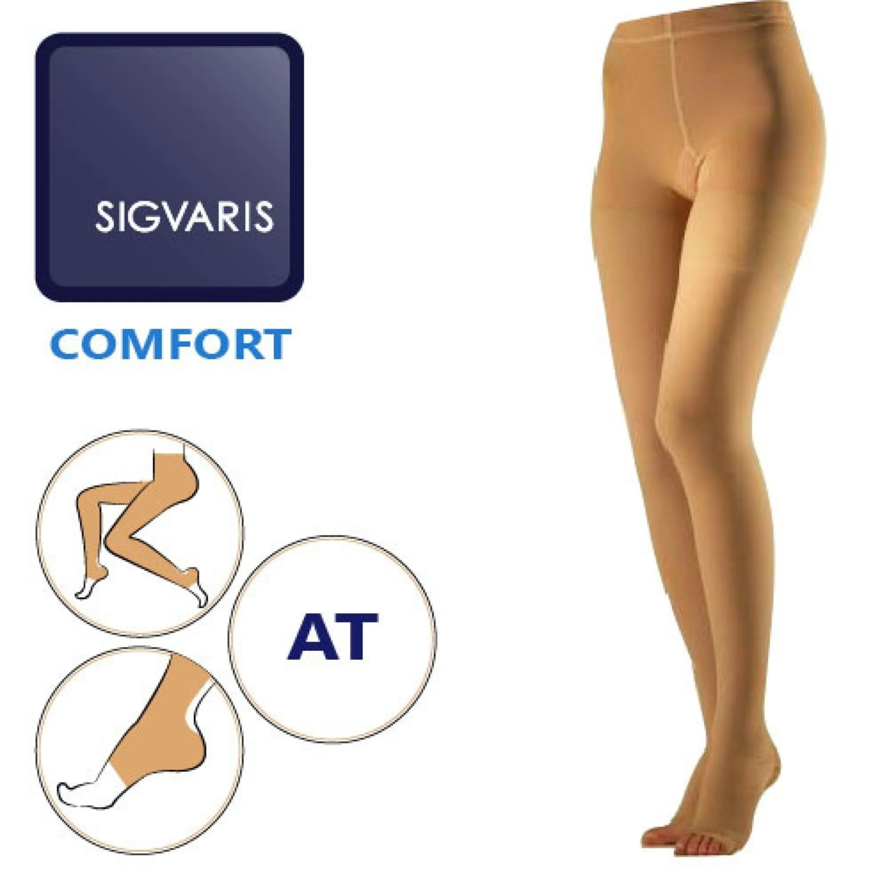 جوراب سیگواریس کامفورت شلواری مدل SIGVARIS  COMFORT-CF2  AT جوراب سیگواریس کامفورت شلواری مدل   SIGVARIS  COMFORT-CF2  AT